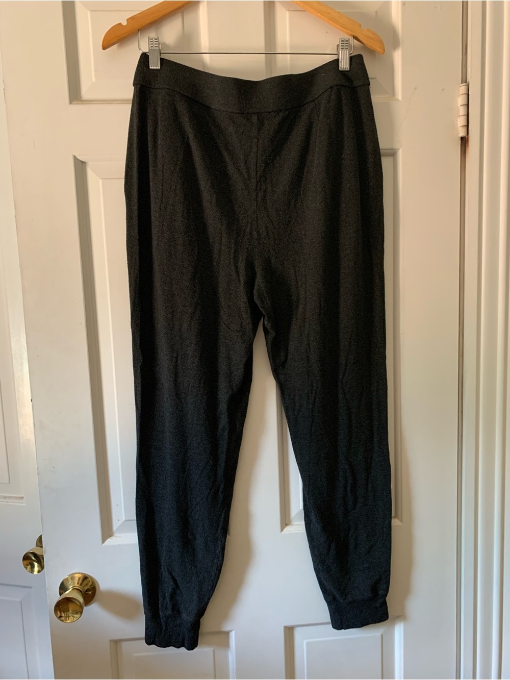 Eileen Fisher Dark Gray Cozy Knit Jogger Pants